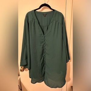 Torrid Green Shirt - Size 5